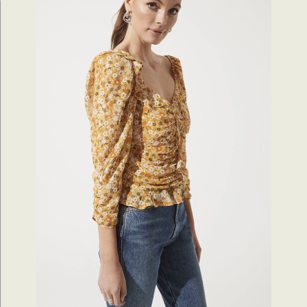 NWOT Ruched Sleeve Blouse
ASTR THE LABEL
